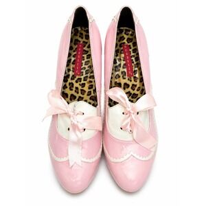 Bordello Pink Mary Jane Heels Womens Size 10 Retro Pin Up Rockabilly Shoes